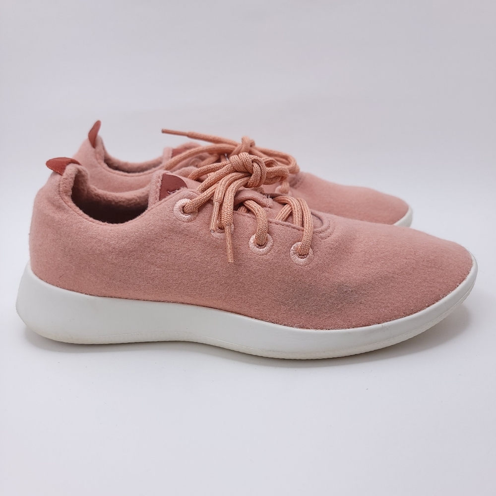 ALLBIRDS Mens 'Wool Runners' Rust Red/ Coral Size 8 US/7 UK 1019